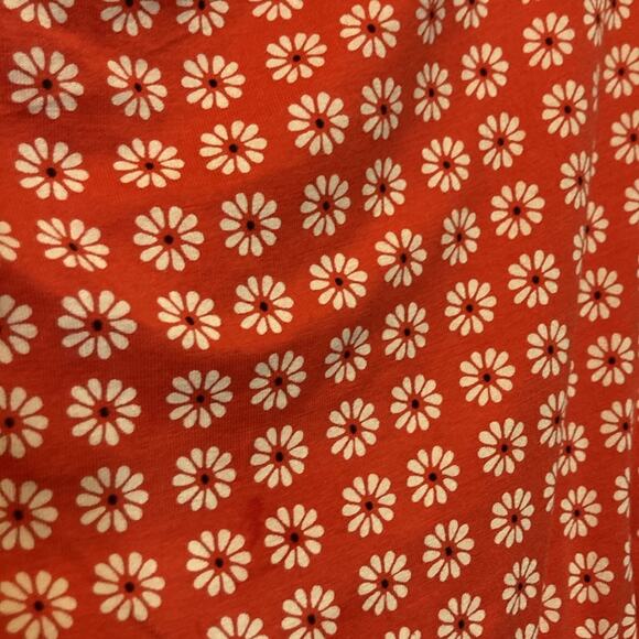 Maeve Orange Floral Brianne Cowl Neck Sleeveless Dress Size M - Picture 6 of 9